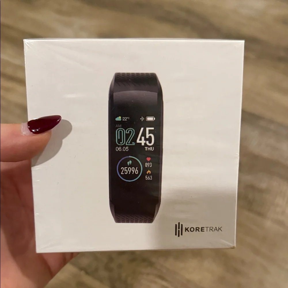 NWT in box KoretTrak Black Smartwatch